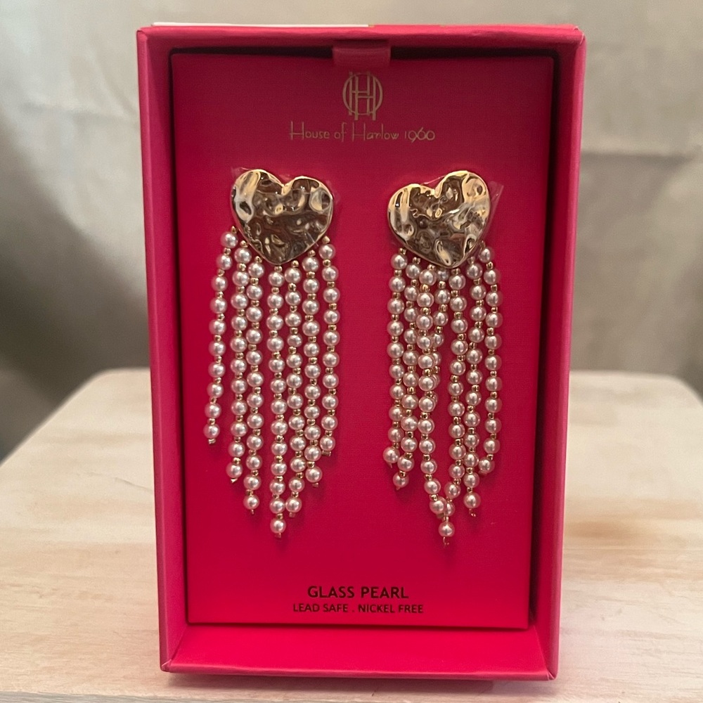 ⚡️House of Harlow 1960 Heart Earrings - Picture 1 of 3